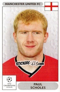 Sticker Paul Scholes - UEFA Champions League 2000-2001 n. 261 - Panini