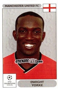 Sticker Dwight Yorke - UEFA Champions League 2000-2001 n. 263 - Panini