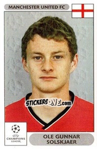 Sticker Ole Gunnar Solskjaer - UEFA Champions League 2000-2001 - Panini