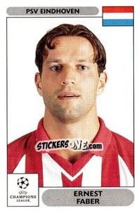 Sticker Ernest Faber - UEFA Champions League 2000-2001 n. 274 - Panini