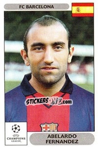 Cromo Abelardo Fernandez - UEFA Champions League 2000-2001 - Panini