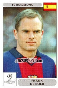 Sticker Frank de Boer - UEFA Champions League 2000-2001 n. 291 - Panini