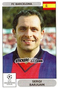 Sticker Sergi Barjuan - UEFA Champions League 2000-2001 - Panini
