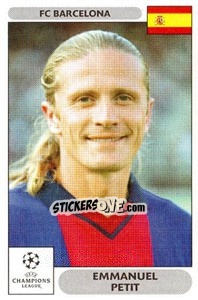 Figurina Emmanuel Petit - UEFA Champions League 2000-2001 - Panini