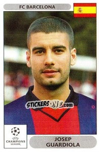 Sticker Josep Guardiola - UEFA Champions League 2000-2001 - Panini