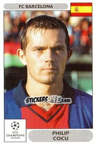 Sticker Phillip Cocu - UEFA Champions League 2000-2001 n. 297 - Panini