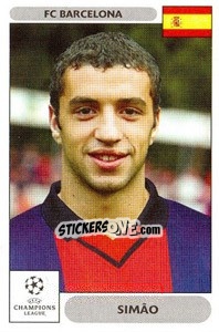 Sticker Simão - UEFA Champions League 2000-2001 n. 299 - Panini