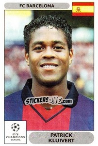 Sticker Patrick Kluivert - UEFA Champions League 2000-2001 n. 300 - Panini
