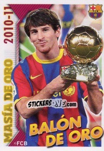 Figurina Balon de Oro - FC Barcelona 2010-2011 - Panini