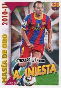 Sticker A.Iniesta - FC Barcelona 2010-2011 n. 7 - Panini