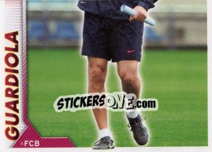 Sticker Guardiola in training (2 of 2) - FC Barcelona 2010-2011 n. 10 - Panini