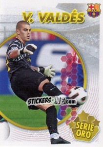 Sticker V.Valdes (Serie Oro) (2 of 2) - FC Barcelona 2010-2011 n. 19 - Panini