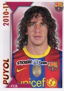 Sticker Puyol - FC Barcelona 2010-2011 n. 32 - Panini