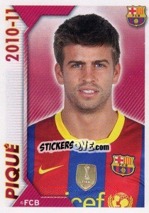 Sticker Pique - FC Barcelona 2010-2011 n. 38 - Panini