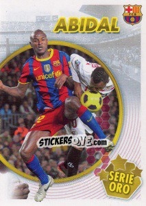 Sticker Abidal (Serie Oro) (2 of 2) - FC Barcelona 2010-2011 n. 55 - Panini