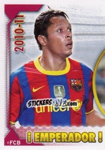 Sticker Adriano Correia (Serie Oro) (! Emperador !) (1 of 2) - FC Barcelona 2010-2011 - Panini