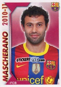 Sticker Mascherano - FC Barcelona 2010-2011 - Panini