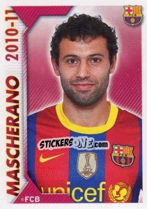 Sticker Mascherano - FC Barcelona 2010-2011 n. 74 - Panini
