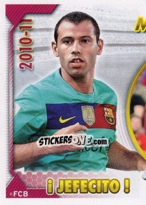 Sticker Mascherano (Serie Oro) (! Jefecito !) (1 of 2) - FC Barcelona 2010-2011 n. 78 - Panini