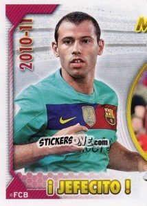 Figurina Mascherano (Serie Oro) (! Jefecito !) (1 of 2) - FC Barcelona 2010-2011 - Panini