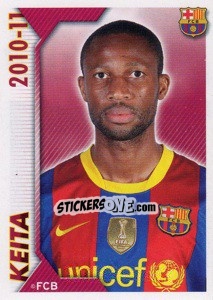 Sticker Keita - FC Barcelona 2010-2011 n. 80 - Panini