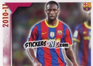 Sticker Keita in action (1 of 2) - FC Barcelona 2010-2011 - Panini