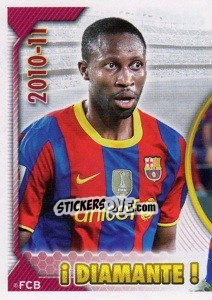 Sticker Keita (Serie Oro) (! Diamante !) (1 of 2) - FC Barcelona 2010-2011 n. 84 - Panini
