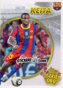 Sticker Keita (Serie Oro) (2 of 2) - FC Barcelona 2010-2011 - Panini