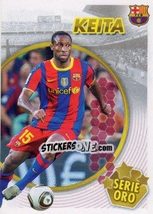 Sticker Keita (Serie Oro) (2 of 2) - FC Barcelona 2010-2011 n. 85 - Panini