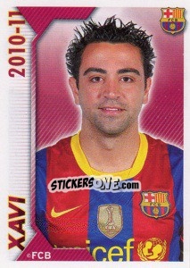 Sticker Xavi - FC Barcelona 2010-2011 n. 86 - Panini
