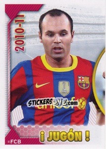 Sticker A.Iniesta (Serie Oro) (! Jugon !) (1 of 2) - FC Barcelona 2010-2011 n. 96 - Panini