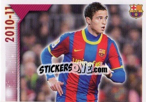Sticker Afellay in action (1 of 2) - FC Barcelona 2010-2011 n. 99 - Panini