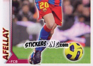 Sticker Afellay in action (2 of 2) - FC Barcelona 2010-2011 n. 100 - Panini