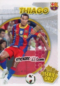 Sticker Thiago (Serie Oro) (2 of 2) - FC Barcelona 2010-2011 n. 109 - Panini