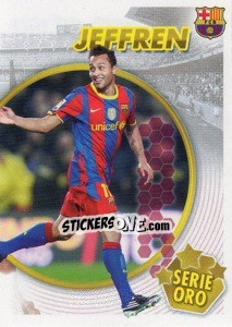 Sticker Jeffren (Serie Oro) (2 of 2) - FC Barcelona 2010-2011 - Panini