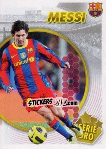 Sticker Messi (Serie Oro) (2 of 2) - FC Barcelona 2010-2011 n. 121 - Panini