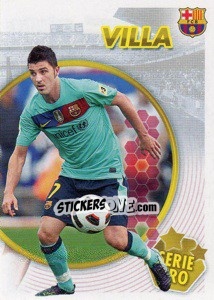 Sticker David Villa (Serie Oro) (2 of 2) - FC Barcelona 2010-2011 n. 127 - Panini