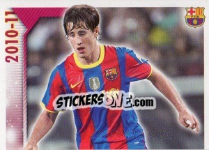 Sticker Bojan in action (1 of 2) - FC Barcelona 2010-2011 n. 129 - Panini