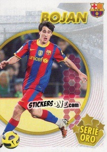 Sticker Bojan (Serie Oro) (2 of 2) - FC Barcelona 2010-2011 - Panini