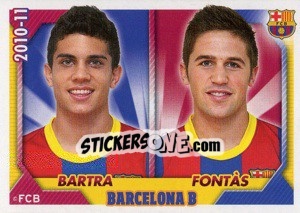 Sticker Marc Bartra / Fontas - FC Barcelona 2010-2011 n. 145 - Panini