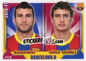Sticker Armando / Sergi Gomez - FC Barcelona 2010-2011 n. 146 - Panini