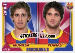 Sticker Muniesa / Planas - FC Barcelona 2010-2011 n. 147 - Panini