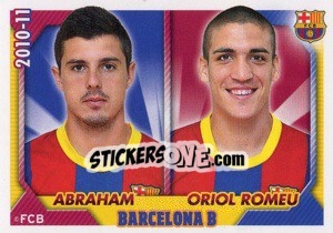 Sticker Abraham / Oriol Romeu - FC Barcelona 2010-2011 n. 148 - Panini