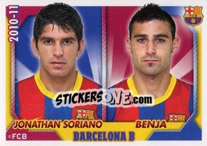 Sticker Jonathan Soriano / Benja - FC Barcelona 2010-2011 n. 153 - Panini