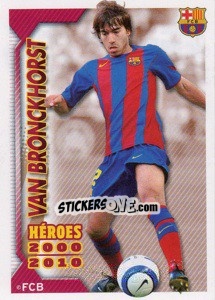 Sticker van Bronckhorst - FC Barcelona 2010-2011 - Panini