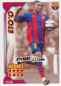 Sticker Eto'o - FC Barcelona 2010-2011 n. 161 - Panini