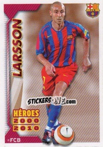 Sticker Henrik Larsson - FC Barcelona 2010-2011 n. 163 - Panini