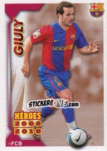 Sticker Giuly - FC Barcelona 2010-2011 n. 164 - Panini