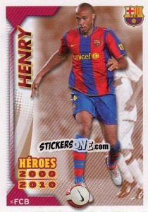 Sticker Thierry Henry - FC Barcelona 2010-2011 n. 166 - Panini