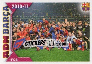 Sticker Team (Liga de Campeones). Winner. - FC Barcelona 2010-2011 n. 169 - Panini